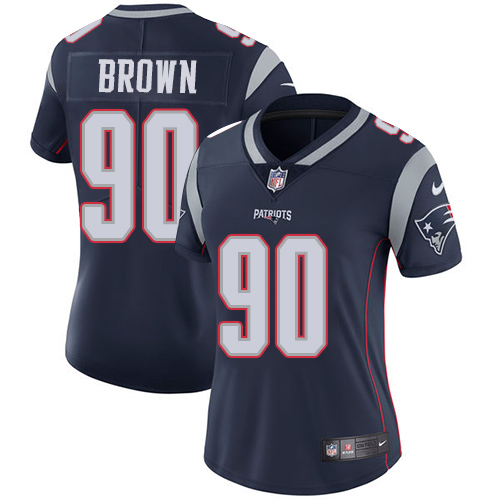 Nike Patriots #90 Malcom Brown Navy Blue Team Color Women's Stitched NFL Vapor Untouchable Limited Jersey Nike Patriots #90 Malcom Brown Navy Blue Team Color Women's Stitched NFL Vapor Untouchable Limited Jersey