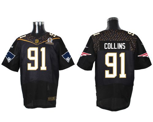 Nike Patriots #91 Jamie Collins Black 2016 Pro Bowl Men's Stitched NFL Elite Jersey Nike Patriots #91 Jamie Collins Black 2016 Pro Bowl Men's Stitched NFL Elite Jersey