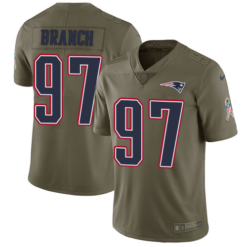 Nike Patriots #97 Alan Branch Olive Men's Stitched NFL Limited 2017 Salute To Service Jersey Nike Patriots #97 Alan Branch Olive Men's Stitched NFL Limited 2017 Salute To Service Jersey