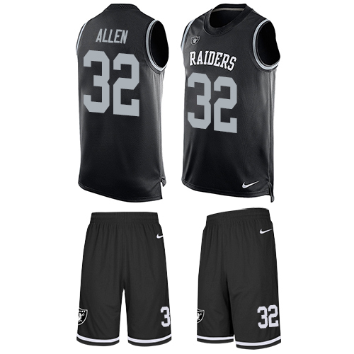Nike Raiders #32 Marcus Allen Black Team Color Men's Stitched NFL Limited Tank Top Suit Jersey Nike Raiders #32 Marcus Allen Black Team Color Men's Stitched NFL Limited Tank Top Suit Jersey
