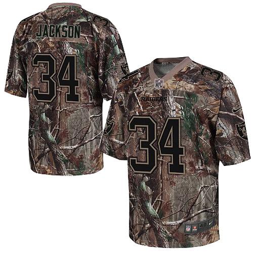 Nike Raiders #34 Bo Jackson Camo Men's Stitched NFL Realtree Elite Jersey Nike Raiders #34 Bo Jackson Camo Men's Stitched NFL Realtree Elite Jersey