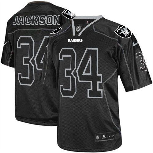Nike Raiders #34 Bo Jackson Lights Out Black Youth Stitched NFL Elite Jersey Nike Raiders #34 Bo Jackson Lights Out Black Youth Stitched NFL Elite Jersey