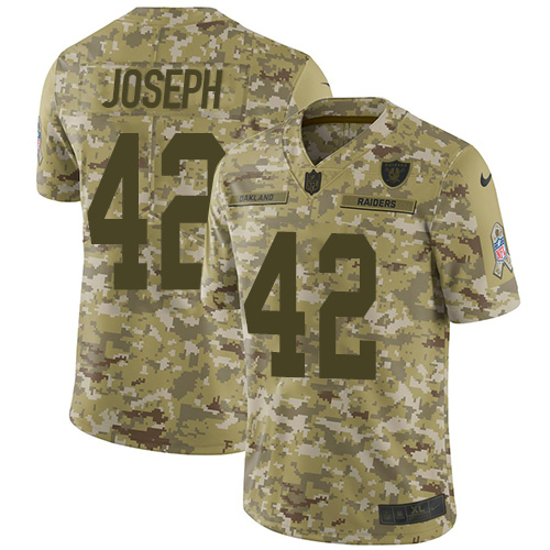 Nike Raiders #42 Karl Joseph Camo Men's Stitched NFL Limited 2018 Salute To Service Jersey Nike Raiders #42 Karl Joseph Camo Men's Stitched NFL Limited 2018 Salute To Service Jersey