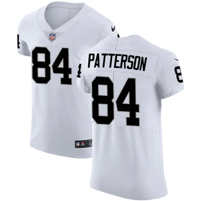 Nike Raiders #84 Cordarrelle Patterson White Men's Stitched NFL Vapor Untouchable Elite Jersey Nike Raiders #84 Cordarrelle Patterson White Men's Stitched NFL Vapor Untouchable Elite Jersey
