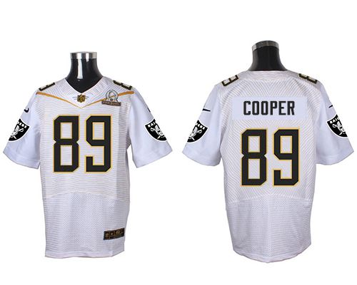 Nike Raiders #89 Amari Cooper White 2016 Pro Bowl Men's Stitched NFL Elite Jersey Nike Raiders #89 Amari Cooper White 2016 Pro Bowl Men's Stitched NFL Elite Jersey