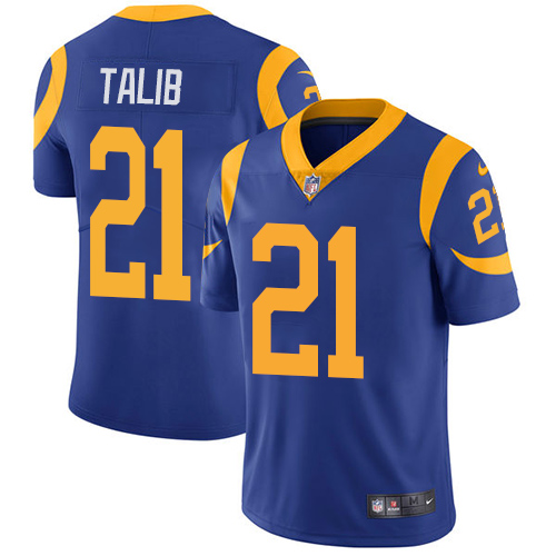 Nike Rams #21 Aqib Talib Royal Blue Alternate Men's Stitched NFL Vapor Untouchable Limited Jersey Nike Rams #21 Aqib Talib Royal Blue Alternate Men's Stitched NFL Vapor Untouchable Limited Jersey