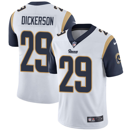 Nike Rams #29 Eric Dickerson White Men's Stitched NFL Vapor Untouchable Limited Jersey Nike Rams #29 Eric Dickerson White Men's Stitched NFL Vapor Untouchable Limited Jersey