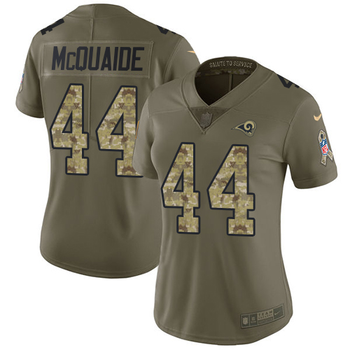 Nike Rams #44 Jacob McQuaide Olive Camo Women's Stitched NFL Limited 2017 Salute to Service Jersey Nike Rams #44 Jacob McQuaide Olive Camo Women's Stitched NFL Limited 2017 Salute to Service Jersey