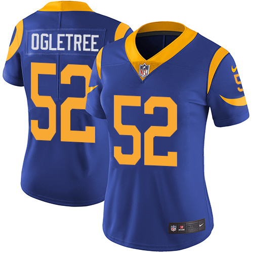 Nike Rams #52 Alec Ogletree Royal Blue Alternate Women's Stitched NFL Vapor Untouchable Limited Jersey Nike Rams #52 Alec Ogletree Royal Blue Alternate Women's Stitched NFL Vapor Untouchable Limited Jersey