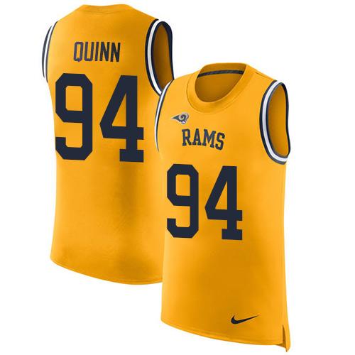 Nike Rams #94 Robert Quinn Gold Men's Stitched NFL Limited Rush Tank Top Jersey Nike Rams #94 Robert Quinn Gold Men's Stitched NFL Limited Rush Tank Top Jersey
