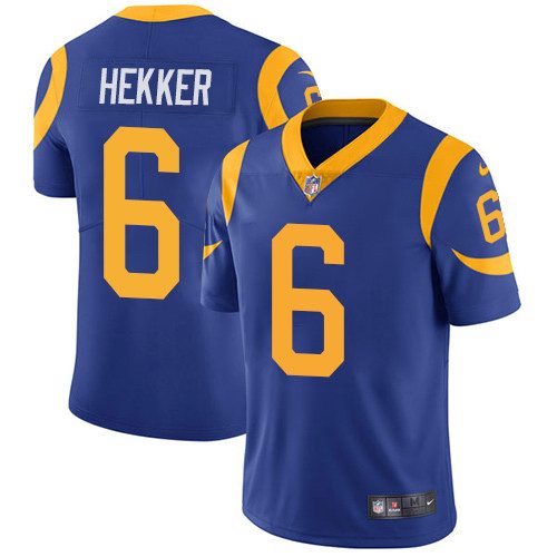 Nike Rams 6 Johnny Hekker Royal Alternate Vapor Untouchable Limited Jersey Nike Rams 6 Johnny Hekker Royal Alternate Vapor Untouchable Limited Jersey