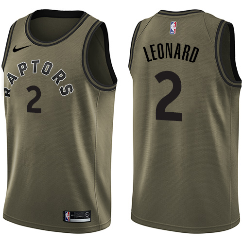 Nike Raptors #2 Kawhi Leonard Green NBA Swingman Salute to Service Jersey Nike Raptors #2 Kawhi Leonard Green NBA Swingman Salute to Service Jersey