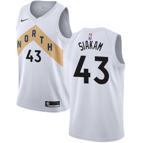 Nike Raptors #43 Pascal Siakam White NBA Swingman City Edition 2018 19 Jersey Nike Raptors #43 Pascal Siakam White NBA Swingman City Edition 2018 19 Jersey