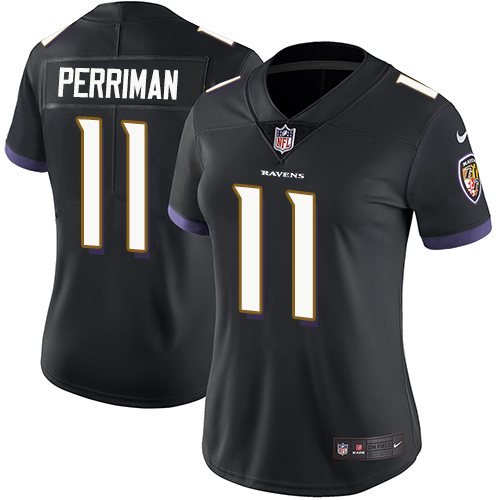 Nike Ravens #11 Breshad Perriman Black Alternate Women's Stitched NFL Vapor Untouchable Limited Jersey Nike Ravens #11 Breshad Perriman Black Alternate Women's Stitched NFL Vapor Untouchable Limited Jersey