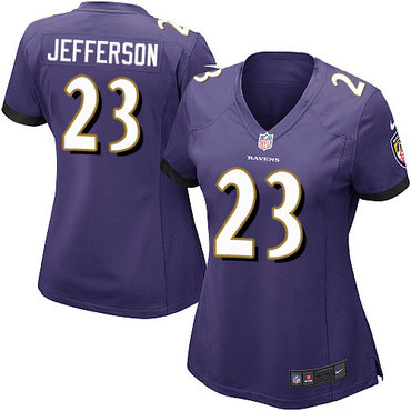 Nike Ravens #23 Tony Jefferson Purple Team Color Women's Stitched NFL New Elite Jersey Nike Ravens #23 Tony Jefferson Purple Team Color Women's Stitched NFL New Elite Jersey