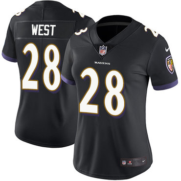 Nike Ravens #28 Terrance West Black Alternate Women's Stitched NFL Vapor Untouchable Limited Jersey Nike Ravens #28 Terrance West Black Alternate Women's Stitched NFL Vapor Untouchable Limited Jersey