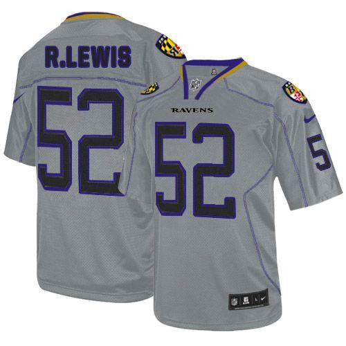 Nike Ravens #52 Ray Lewis Lights Out Grey Youth Stitched NFL Elite Jersey Nike Ravens #52 Ray Lewis Lights Out Grey Youth Stitched NFL Elite Jersey