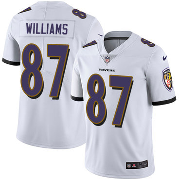 Nike Ravens #87 Maxx Williams White Men's Stitched NFL Vapor Untouchable Limited Jersey Nike Ravens #87 Maxx Williams White Men's Stitched NFL Vapor Untouchable Limited Jersey
