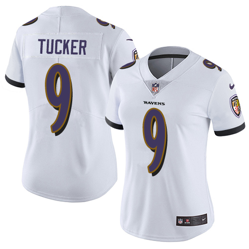 Nike Ravens #9 Justin Tucker White Women's Stitched NFL Vapor Untouchable Limited Jersey Nike Ravens #9 Justin Tucker White Women's Stitched NFL Vapor Untouchable Limited Jersey