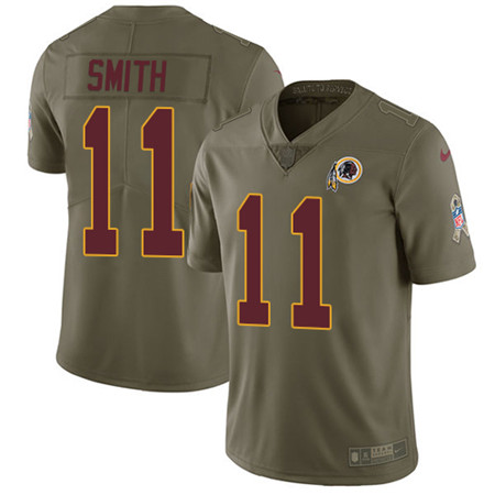 Nike Redskins #11 Alex Smith Olive Youth Stitched NFL Limited 2017 Salute to Service Jersey Nike Redskins #11 Alex Smith Olive Youth Stitched NFL Limited 2017 Salute to Service Jersey