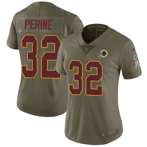 Nike Redskins #32 Samaje Perine Olive Women's Stitched NFL Limited 2017 Salute to Service Jersey Nike Redskins #32 Samaje Perine Olive Women's Stitched NFL Limited 2017 Salute to Service Jersey