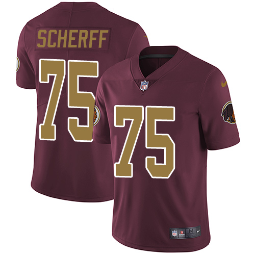 Nike Redskins #75 Brandon Scherff Burgundy Red Alternate Men's Stitched NFL Vapor Untouchable Limited Jersey Nike Redskins #75 Brandon Scherff Burgundy Red Alternate Men's Stitched NFL Vapor Untouchable Limited Jersey