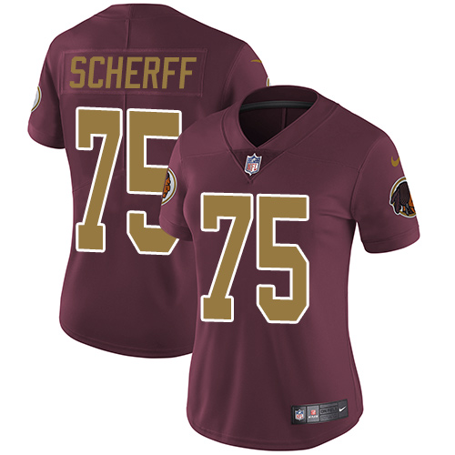 Nike Redskins #75 Brandon Scherff Burgundy Red Alternate Women's Stitched NFL Vapor Untouchable Limited Jersey Nike Redskins #75 Brandon Scherff Burgundy Red Alternate Women's Stitched NFL Vapor Untouchable Limited Jersey