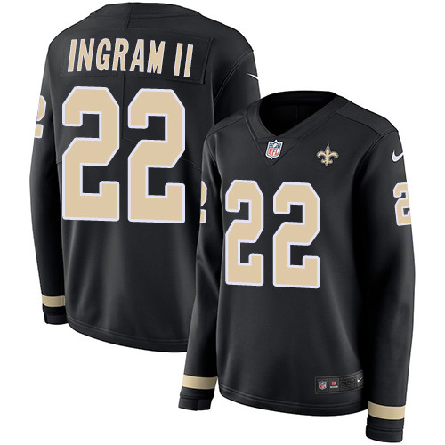Nike Saints #22 Mark Ingram II Black Team Color Women's Stitched NFL Nike Saints #22 Mark Ingram II Black Team Color Women's Stitched NFL