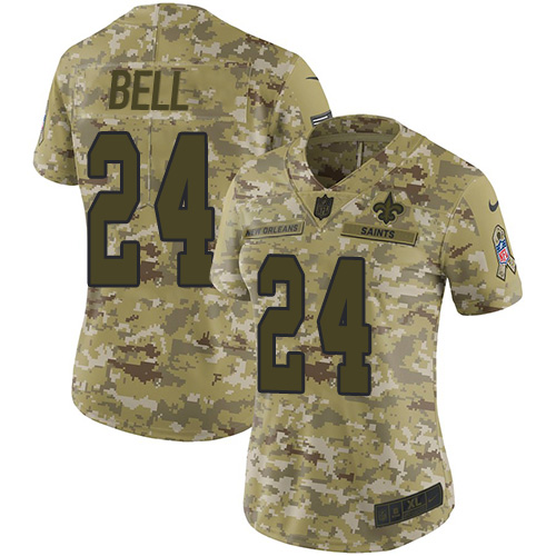 Nike Saints #24 Vonn Bell Camo Women's Stitched NFL Limited 2018 Salute to Service Jersey Nike Saints #24 Vonn Bell Camo Women's Stitched NFL Limited 2018 Salute to Service Jersey