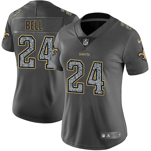 Nike Saints #24 Vonn Bell Gray Static Women's Stitched NFL Vapor Untouchable Limited Jersey Nike Saints #24 Vonn Bell Gray Static Women's Stitched NFL Vapor Untouchable Limited Jersey
