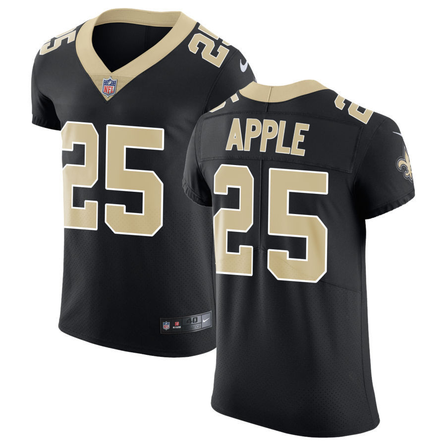 Nike Saints #25 Eli Apple Black Team Color Men's Stitched NFL Vapor Untouchable Elite Jersey Nike Saints #25 Eli Apple Black Team Color Men's Stitched NFL Vapor Untouchable Elite Jersey