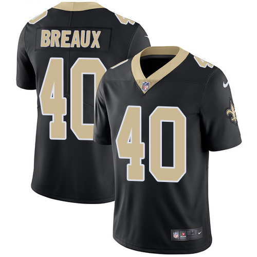 Nike Saints #40 Delvin Breaux Black Team Color Men's Stitched NFL Vapor Untouchable Limited Jersey Nike Saints #40 Delvin Breaux Black Team Color Men's Stitched NFL Vapor Untouchable Limited Jersey