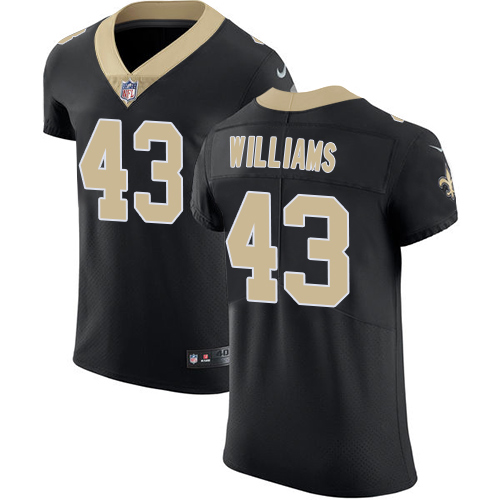 Nike Saints #43 Marcus Williams Black Team Color Men's Stitched NFL Vapor Untouchable Elite Jersey Nike Saints #43 Marcus Williams Black Team Color Men's Stitched NFL Vapor Untouchable Elite Jersey