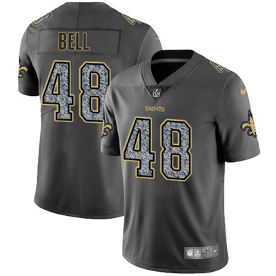 Nike Saints #48 Vonn Bell Gray Static Youth NFL Vapor Untouchable Game Jersey