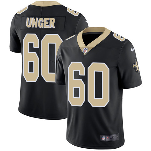 Nike Saints #60 Max Unger Black Team Color Men's Stitched NFL Vapor Untouchable Limited Jersey Nike Saints #60 Max Unger Black Team Color Men's Stitched NFL Vapor Untouchable Limited Jersey