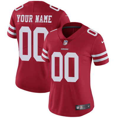 Nike San Francisco 49ers Customized Red Stitched Vapor Untouchable Limited Women's NFL Jersey Nike San Francisco 49ers Customized Red Stitched Vapor Untouchable Limited Women's NFL Jersey