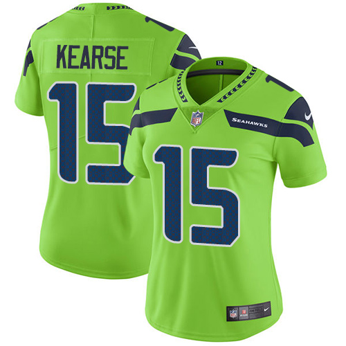 Nike Seahawks #15 Jermaine Kearse Green Women's Stitched NFL Limited Rush Jersey Nike Seahawks #15 Jermaine Kearse Green Women's Stitched NFL Limited Rush Jersey