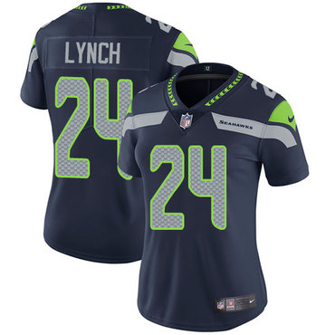 Nike Seahawks #24 Marshawn Lynch Steel Blue Team Color Women's Stitched NFL Vapor Untouchable Limited Jersey Nike Seahawks #24 Marshawn Lynch Steel Blue Team Color Women's Stitched NFL Vapor Untouchable Limited Jersey