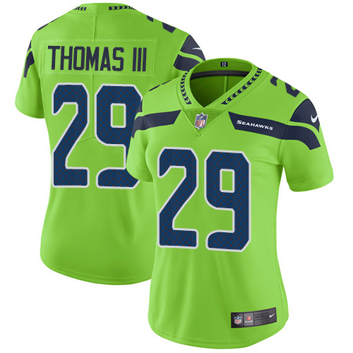 Nike Seahawks #29 Earl Thomas III Green Women's Stitched NFL Limited Rush Jersey Nike Seahawks #29 Earl Thomas III Green Women's Stitched NFL Limited Rush Jersey