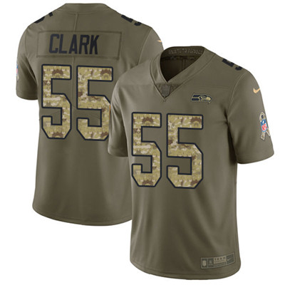 Nike Seahawks #55 Frank Clark Olive Camo Youth Stitched NFL Limited 2017 Salute to Service Jersey Nike Seahawks #55 Frank Clark Olive Camo Youth Stitched NFL Limited 2017 Salute to Service Jersey