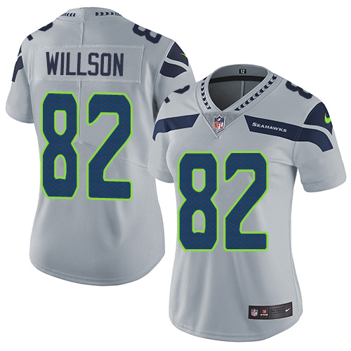Nike Seahawks #82 Luke Willson Grey Alternate Women's Stitched NFL Vapor Untouchable Limited Jersey Nike Seahawks #82 Luke Willson Grey Alternate Women's Stitched NFL Vapor Untouchable Limited Jersey