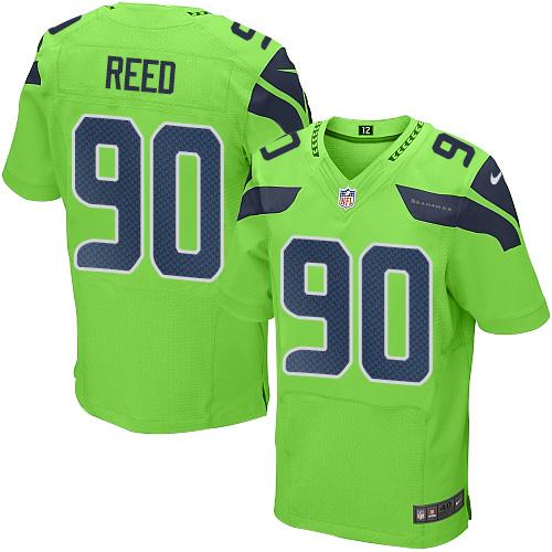 Nike Seahawks #90 Jarran Reed Green Men's Stitched NFL Elite Rush Jersey Nike Seahawks #90 Jarran Reed Green Men's Stitched NFL Elite Rush Jersey