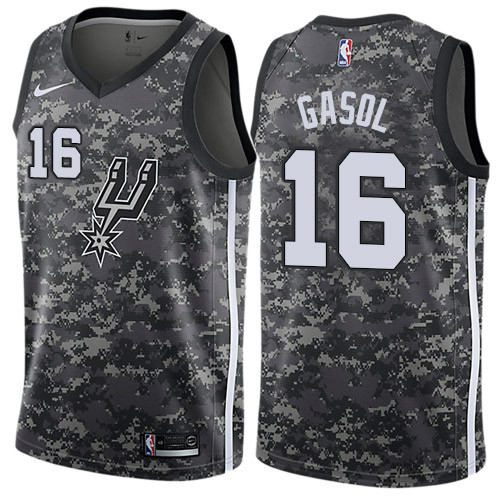 Nike Spurs #16 Pau Gasol Black NBA Swingman City Edition 2018 19 Nike Spurs #16 Pau Gasol Black NBA Swingman City Edition 2018 19
