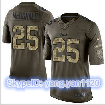 Nike Los Angeles Rams #25 T.J. McDonald Green Men's Stitched NFL Limited Salute to Service Jersey Nike Los Angeles Rams #25 T.J. McDonald Green Men's Stitched NFL Limited Salute to Service Jersey