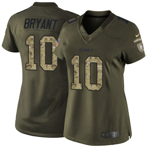 Nike Steelers #10 Martavis Bryant Green Women's Stitched NFL Limited 2015 Salute to Service Jersey Nike Steelers #10 Martavis Bryant Green Women's Stitched NFL Limited 2015 Salute to Service Jersey