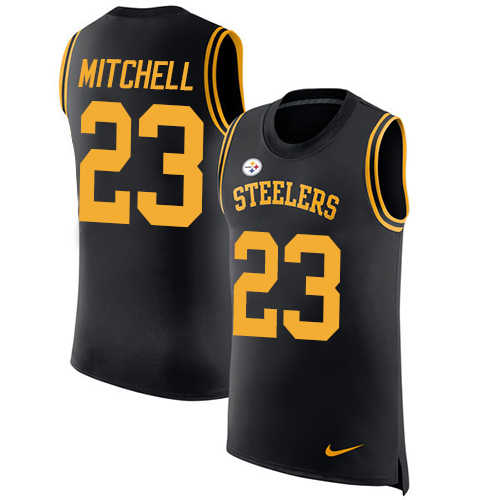 Nike Steelers #23 Mike Mitchell Black Team Color Men's Stitched NFL Limited Rush Tank Top Jersey Nike Steelers #23 Mike Mitchell Black Team Color Men's Stitched NFL Limited Rush Tank Top Jersey