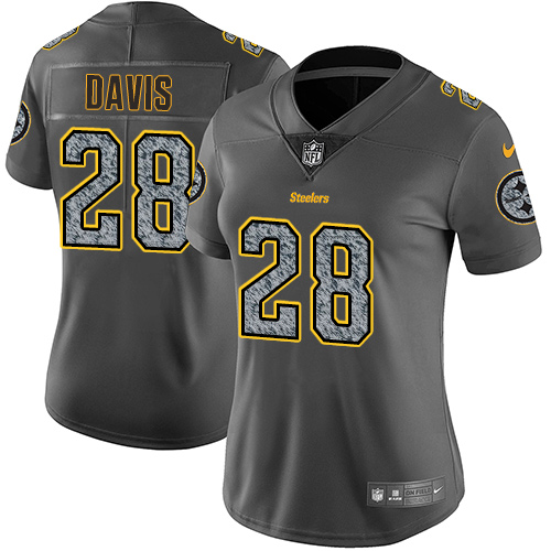 Nike Steelers #28 Sean Davis Gray Static Women's Stitched NFL Vapor Untouchable Limited Jersey Nike Steelers #28 Sean Davis Gray Static Women's Stitched NFL Vapor Untouchable Limited Jersey
