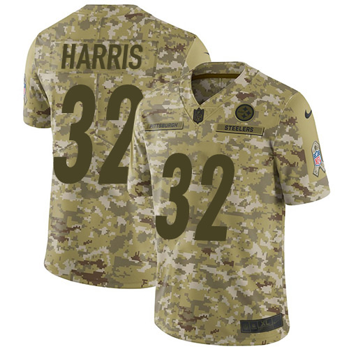Nike Steelers #32 Franco Harris Camo Men's Stitched NFL Limited 2018 Salute To Service Jersey Nike Steelers #32 Franco Harris Camo Men's Stitched NFL Limited 2018 Salute To Service Jersey