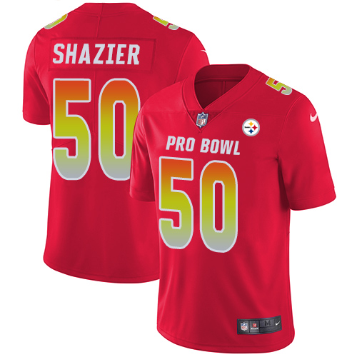 Nike Steelers #50 Ryan Shazier Red Women's Stitched NFL Limited AFC 2018 Pro Bowl Jersey Nike Steelers #50 Ryan Shazier Red Women's Stitched NFL Limited AFC 2018 Pro Bowl Jersey