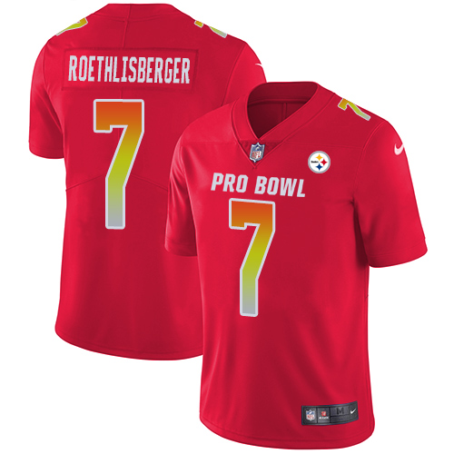 Nike Steelers #7 Ben Roethlisberger Red Women's Stitched NFL Limited AFC 2018 Pro Bowl Jersey Nike Steelers #7 Ben Roethlisberger Red Women's Stitched NFL Limited AFC 2018 Pro Bowl Jersey